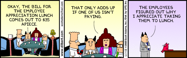 Paying the bill by Dilbert