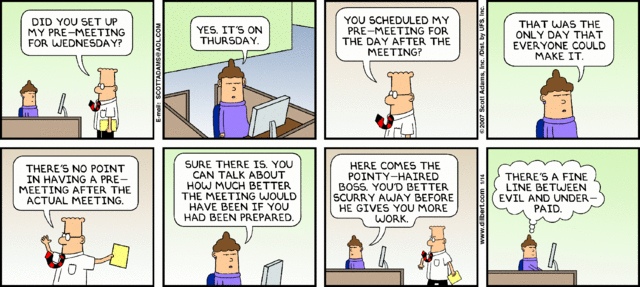 Planning by Dilbert