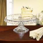 Crystal Clear Providence Queen Anne Pedestal Cake Plate